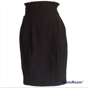 New All Saints Cameo Black Pencil Skirt Cameo 12